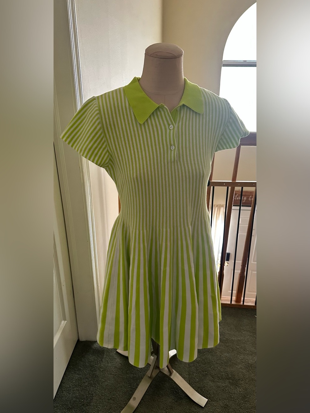 NWT Mare Mare Striped Polo Fit-and-Flare Mini Dress